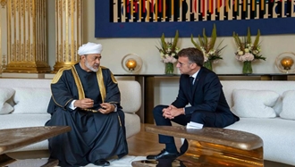 دیدار امانوئل ماکرون با سلطان عمان در کاخ الیزه
