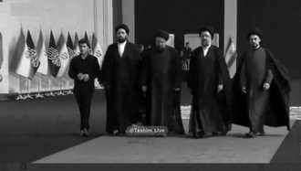 ترک زود هنگام حسن خمینی از مراسم خامنه‌ای