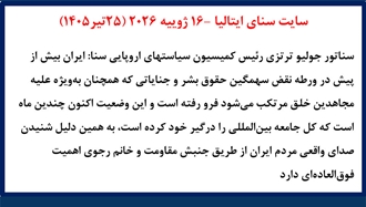  سنای ایتالیا - جلسه استماع در کمیسیون حقوق‌بشر سنای ایتالیا - ۳