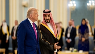 محمد بن سلمان، ولیعهد عربستان سعودی در دیدار با ترامپ رئیس‌جمهور آمریکا- آرشیو