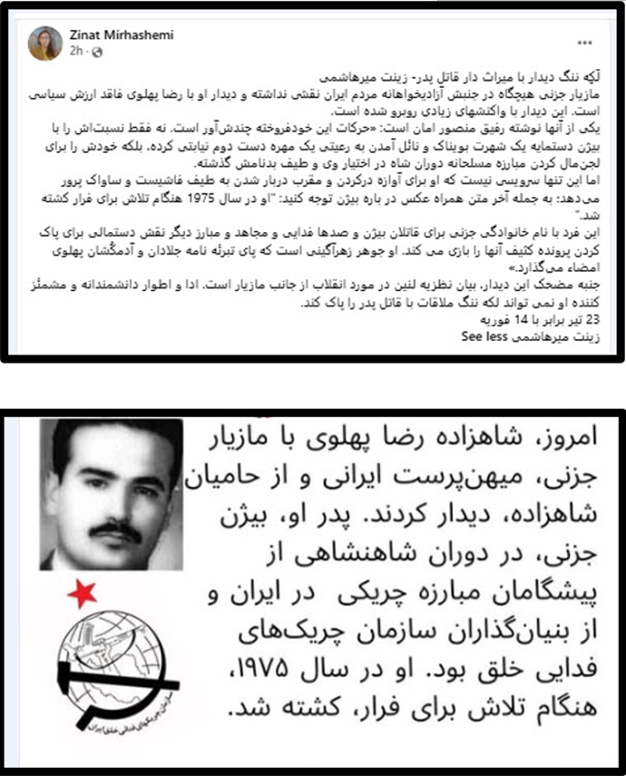 لَکه ننگ دیدار با میراث دار قاتل پدر - زینت میرهاشمی لَکه ننگ دیدار با میراث دار قاتل پدر - زینت میرهاشمی