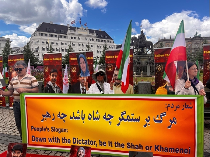 کپنهاگ - آکسیون هواداران سازمان مجاهدین در سالگرد عملیات کبیر فروغ جاویدان - ۱۰مرداد ماه
