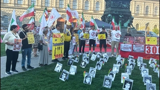 مونیخ - اکسیون ایرانیان آزاده و هواداران مقاومت در بزرگداشت قتل عام ۶۷ 