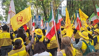 تظاهرات بزرگ ایرانیان در نیویورک همزمان با اجلاس مجمع عمومی ملل متحد