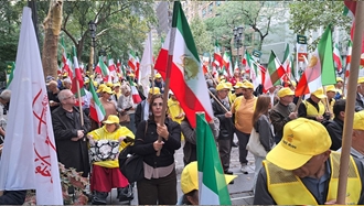 تظاهرات بزرگ ایرانیان در نیویورک همزمان با اجلاس مجمع عمومی ملل متحد