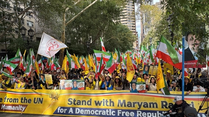 تظاهرات بزرگ ایرانیان در نیویورک همزمان با اجلاس مجمع عمومی ملل متحد تظاهرات بزرگ ایرانیان در نیویورک همزمان با اجلاس مجمع عمومی ملل متحد